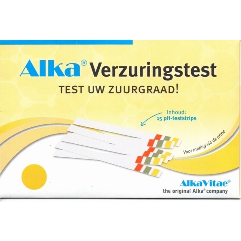 Alka® ZuurBase Strips testen pHwaarde Alka NatuurlijkVoordeel.nl